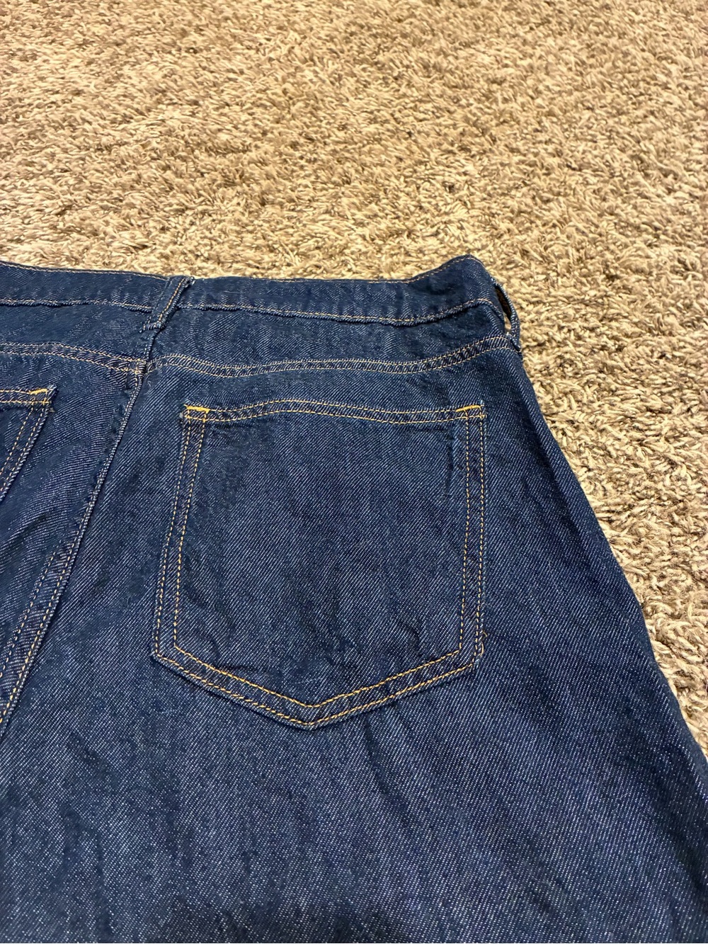 GAP Wide-Leg Dark Blue Denim Jeans Superlight Palazzo - Picture 9 of 16